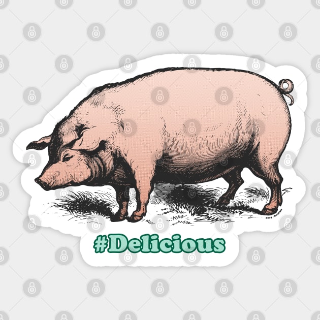 Pig Delicious (alt) Sticker by Roufxis